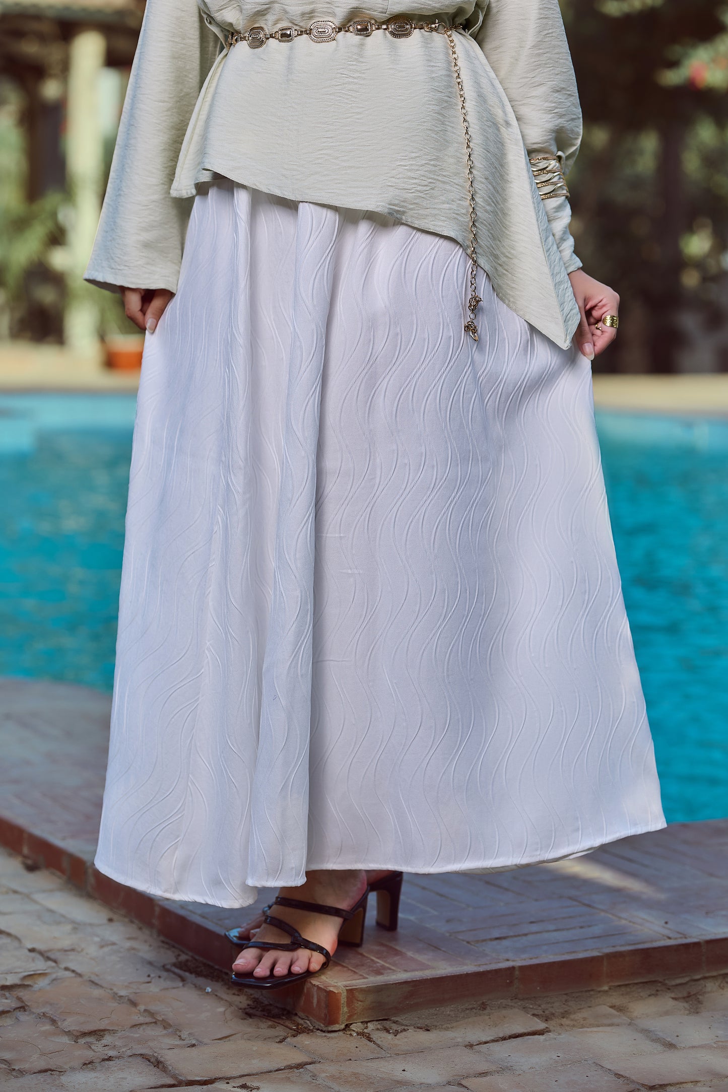 Linen Glow skirt