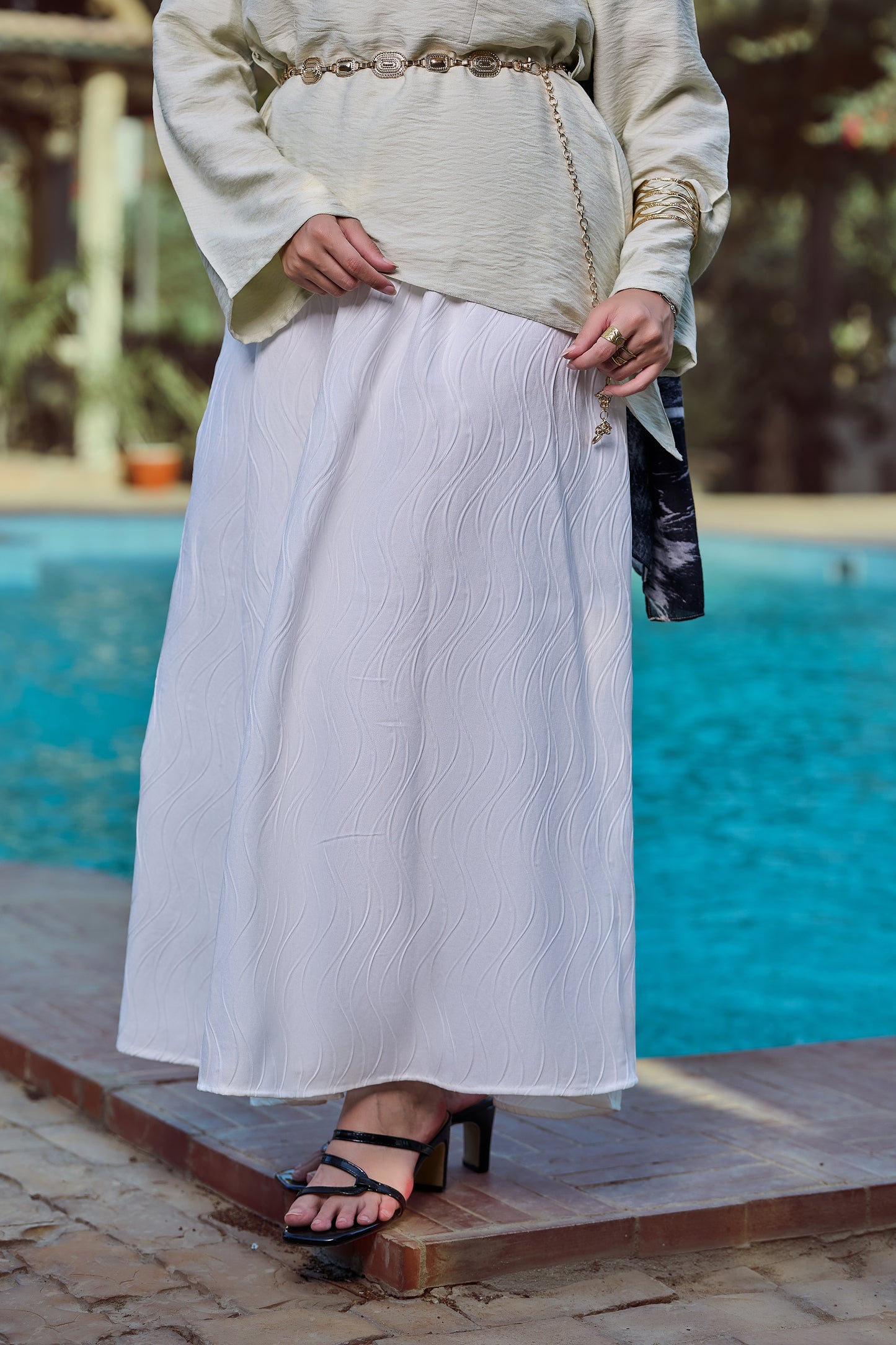 Linen Glow skirt