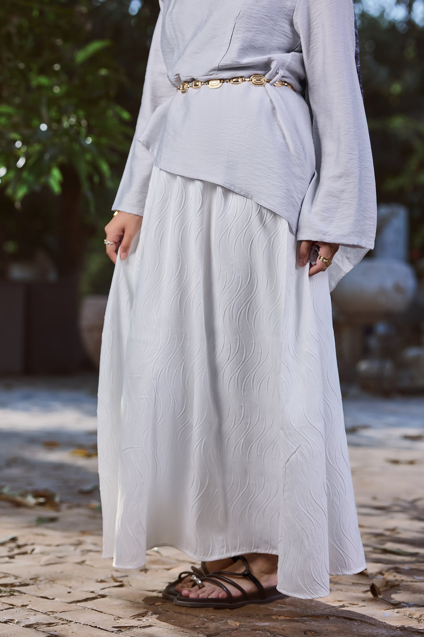 Linen Glow skirt